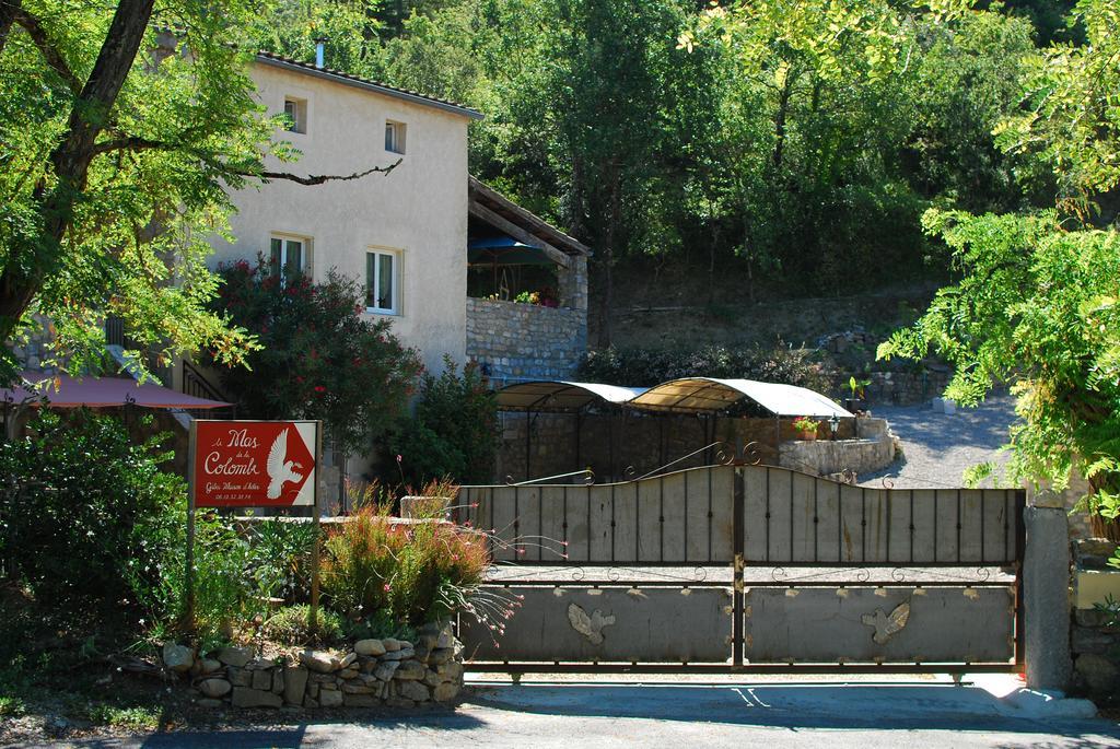 Le Mas De La Colombe Grospierres Exterior foto
